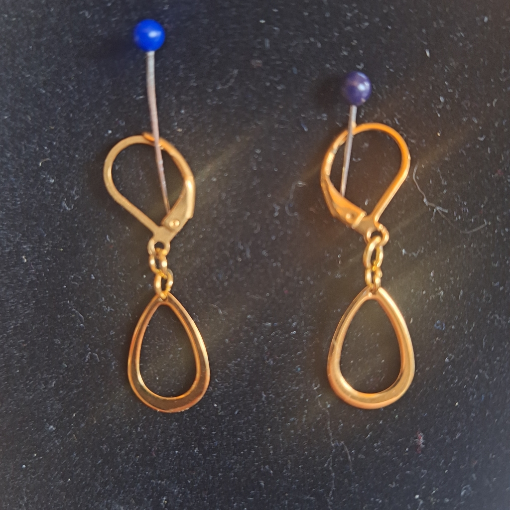 Elegant Handmade Gold Drop Earrings